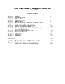 town of brooksville harbor ordinance 2002