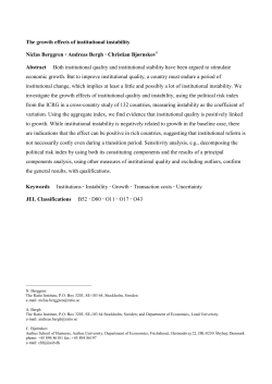 The growth effects of institutional instability