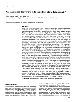 Are long-period body wave coda caused by lateral heterogeneity?