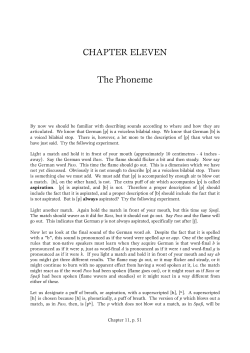 CHAPTER ELEVEN The Phoneme