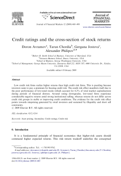 Credit ratings and the cross-section of stock returns