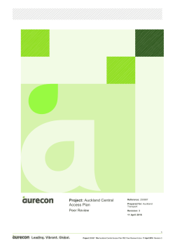 Central Access Plan Programme Business Case with peer review