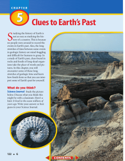 G: Chapter 5: Clues to Earth`s Past