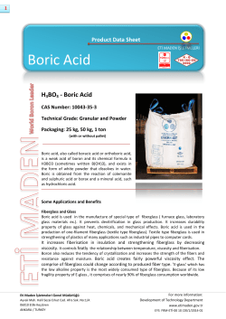 Boric Acid - Eti Maden
