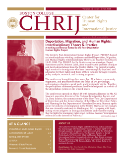 Deportation, Migration, and Human Rights: Interdisciplinary Theory