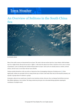 An Overview of Solitons in the South China Sea