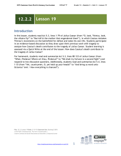 Grade 12 Module 2, Unit 2, Lesson 19
