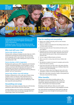 Once upon a time - why reading is important