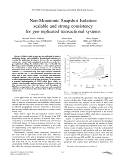 Non-monotonic Snapshot Isolation