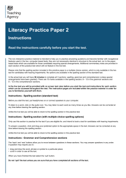 Literacy Practice Paper 2