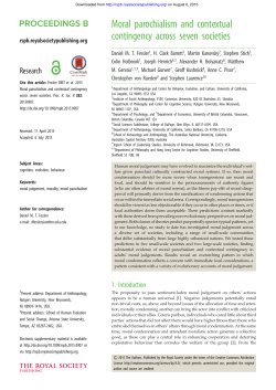 Moral parochialism and contextual contingency across seven societies