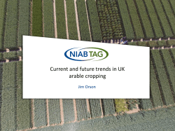 Current and future trends in UK arable cropping