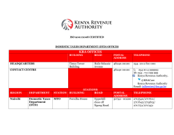 KRA Offices Directory