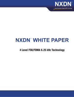 nxdn&trade; white paper - NXDN