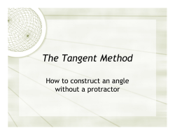 The Tangent Method
