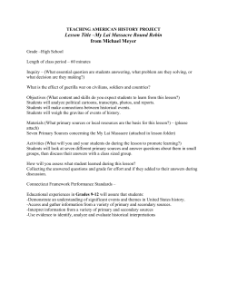 My Lai Massacre Round Robin materials