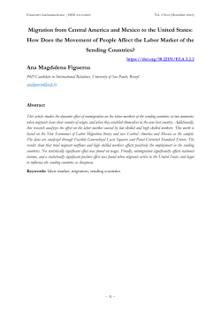 Migration from Central America and Mexico to the United States