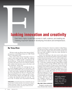 lunking innovation and creativity - Institute for Student Achievement