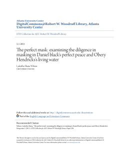 The perfect mask - DigitalCommons@Robert W. Woodruff Library