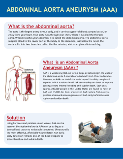 abdominal aorta aneurysm (aaa)