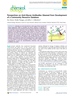 Perspectives on Anti-Glycan Antibodies Gleaned from Development