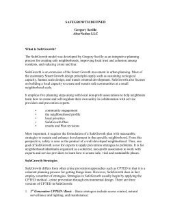 SAFEGROWTH DEFINED Gregory Saville AlterNation LLC What is