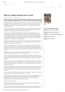 IOID on a steep learning curve in Iran