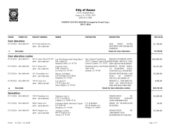 July 2016 - City of Azusa