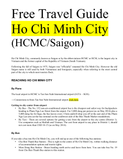 Free Travel Guide Ho Chi Minh City
