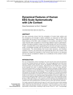 Dynamical Features Of Human EEG Scale Systematically