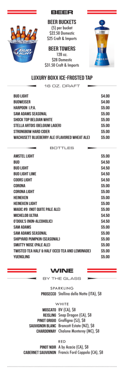 Beer Buckets Beer Towers BEER luxury boxx ice