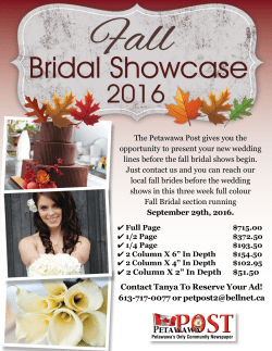 Contact Tanya To Reserve Your Ad! 613-717-0077