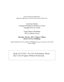 Draft, January 2003 - UCLA School of Law