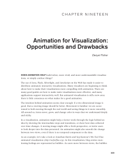 Animation for Visualization: Opportunities and Drawbacks