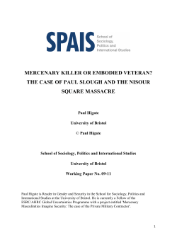 mercenary killer or embodied veteran? the case of paul slough and