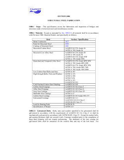 SECTION 1080 STRUCTURAL STEEL FABRICATION 1080.1