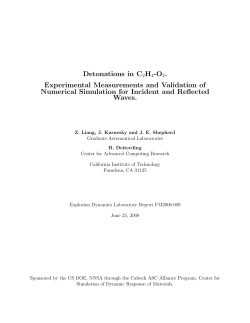 Detonations in C2H4-O2. Experimental Measurements