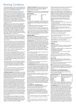 Conditions of Hire document here