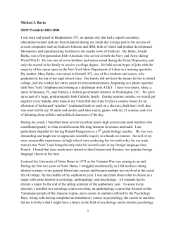 Michael J. Burke SIOP President 2003