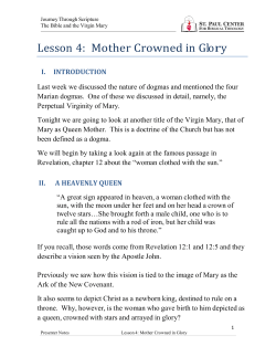 Lesson 4: Mother Crowned in Glory