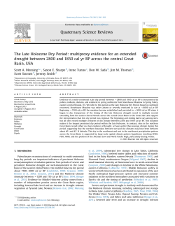 The Holocene Dry Period