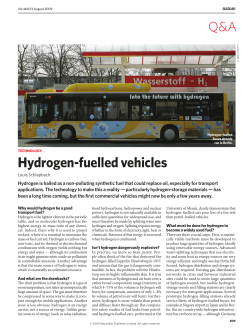Hydrogen-fuelled vehicles