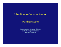 Intention in Communication
