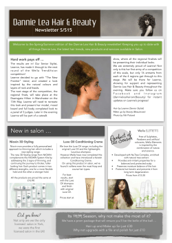 Spring/Summer 2015 - Dannie Lea hair salon
