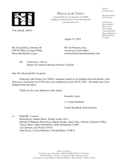 Full report. - Prison Law Office