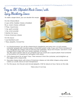Easy as ABC (Alphabet Block Cheese ) with Spicy
