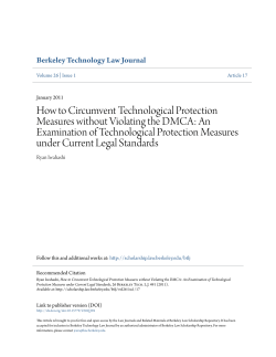How to Circumvent Technological Protection Measures without