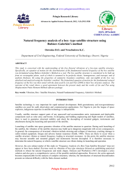Natural frequency analysis of a box- type satellite