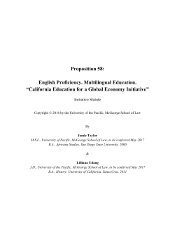 California Education for a Global Economy Initiative