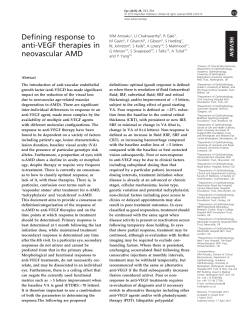 Defining response to anti-VEGF therapies in neovascular